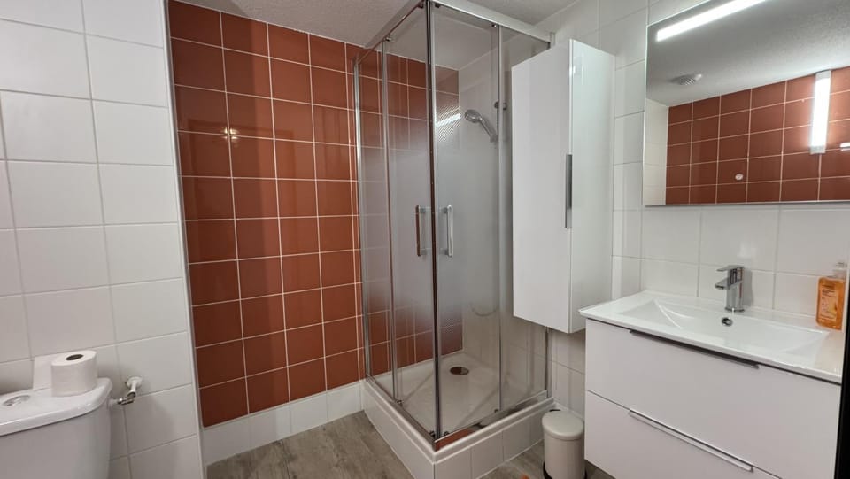 Shower, Toilet, Bathroom, towels