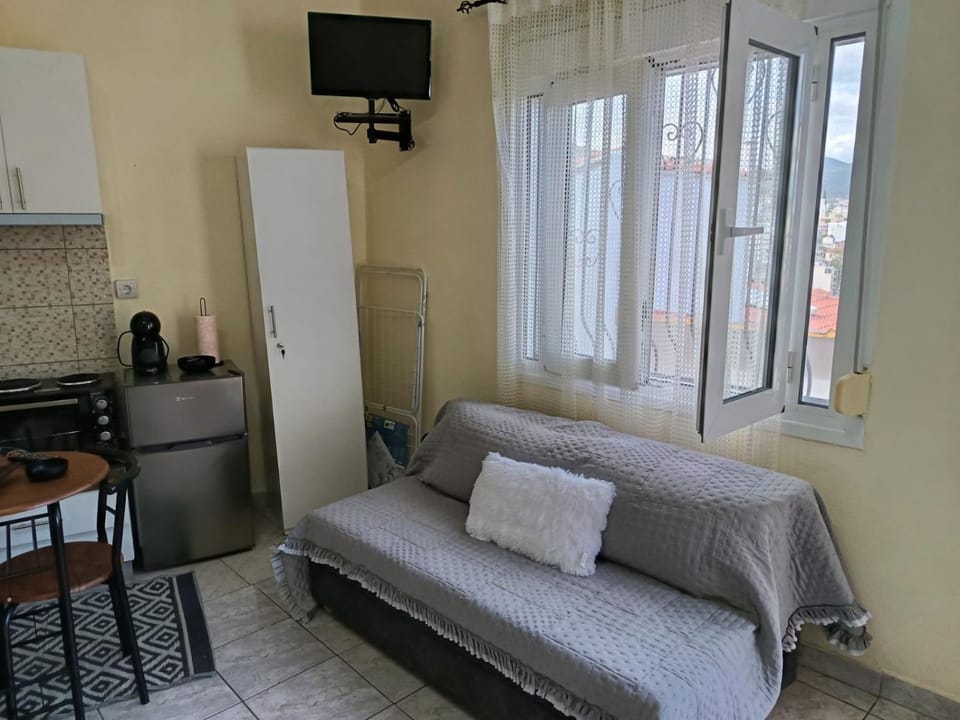 Living room, City view, kitchen