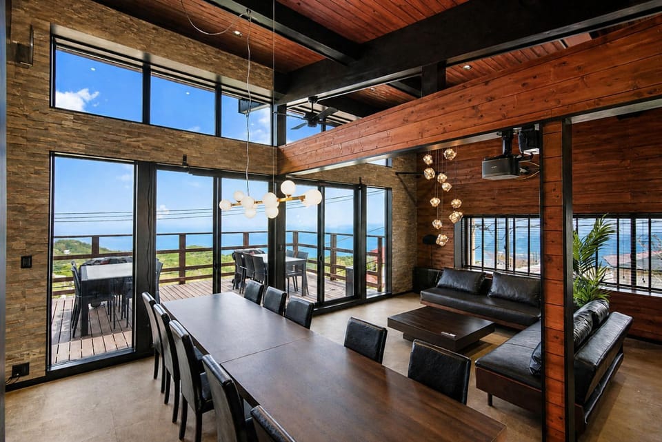 View (from property/room), Living room, Sea view