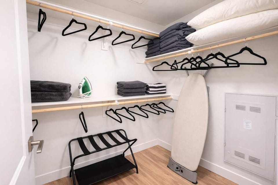 towels, wardrobe