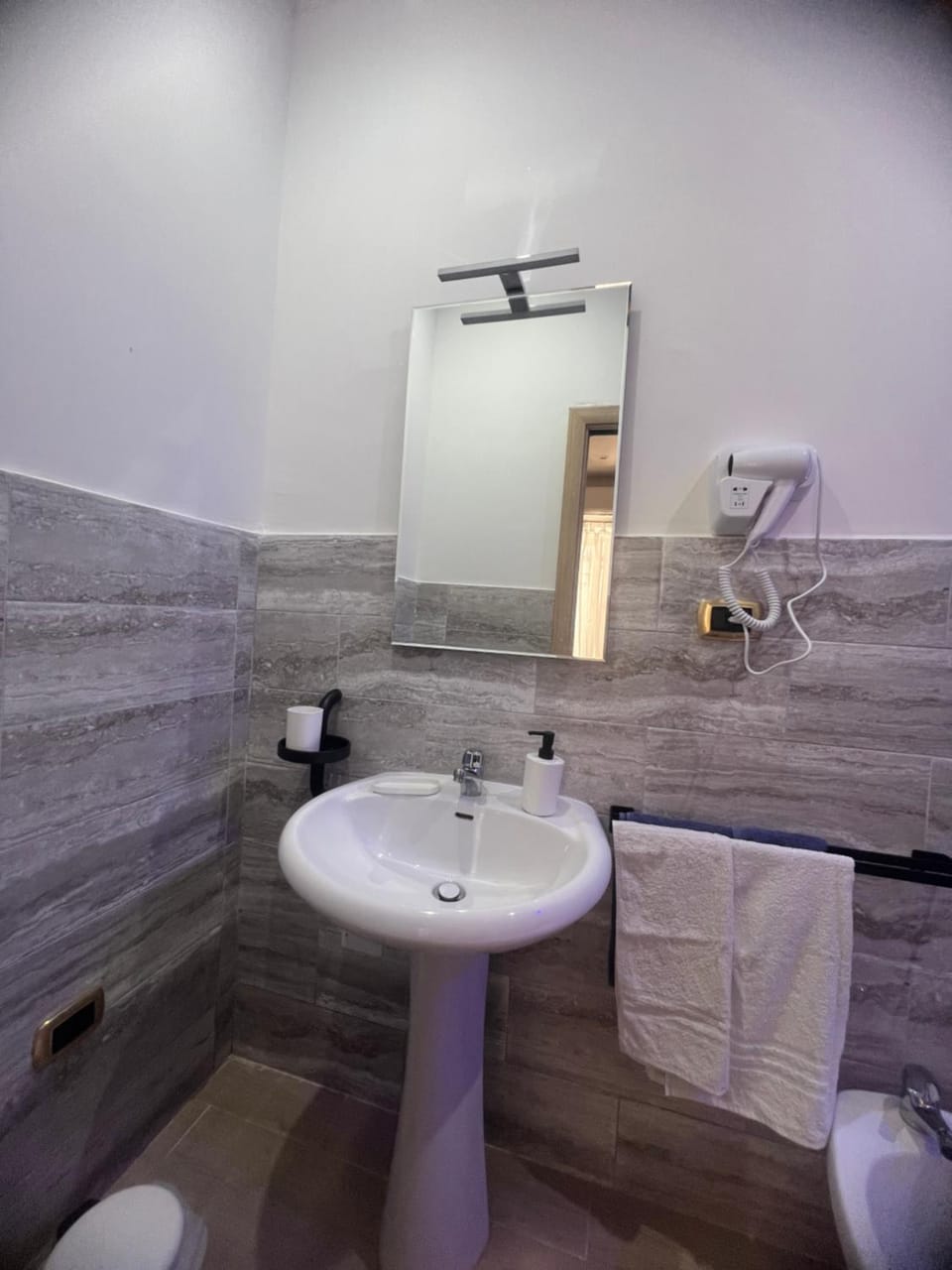 Bathroom, hair dryier