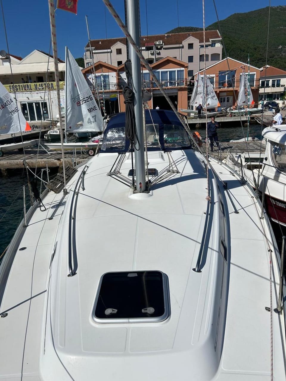 Dorfe Docked boat in Kotor Municipality