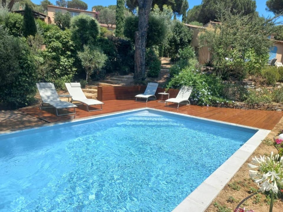 Pool view, Swimming pool, sunbed