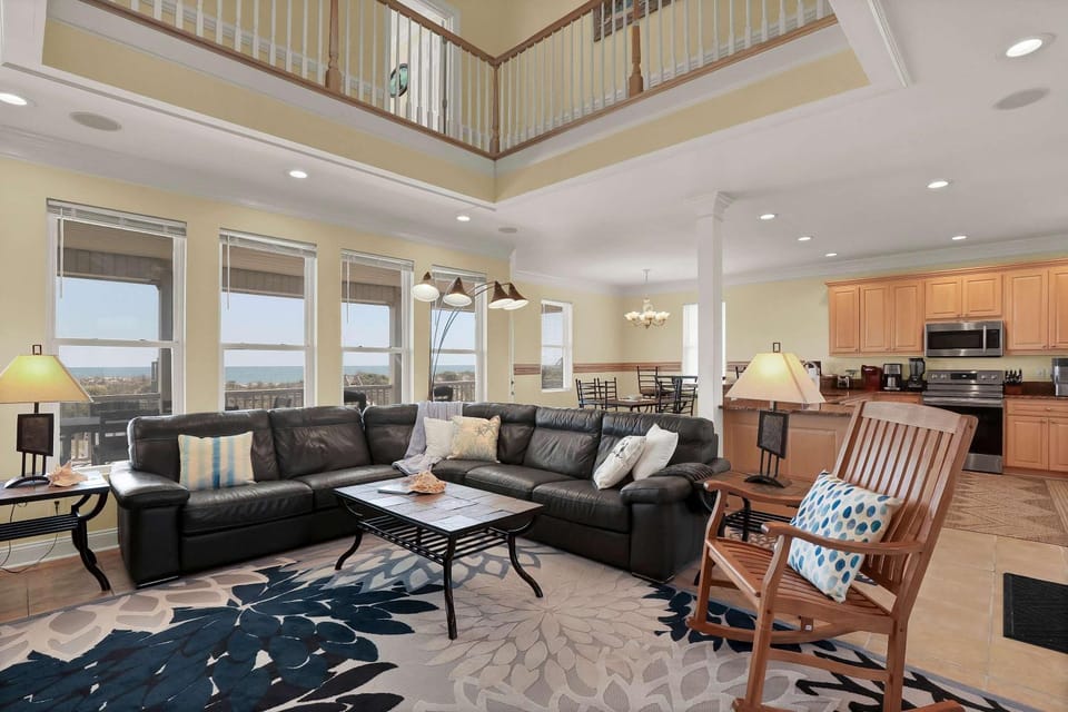 Oceanfront Pet Friendly with Private Pool and Hot Tub House in North Topsail Beach