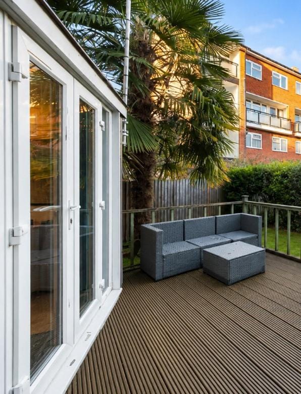 Property building, Garden view