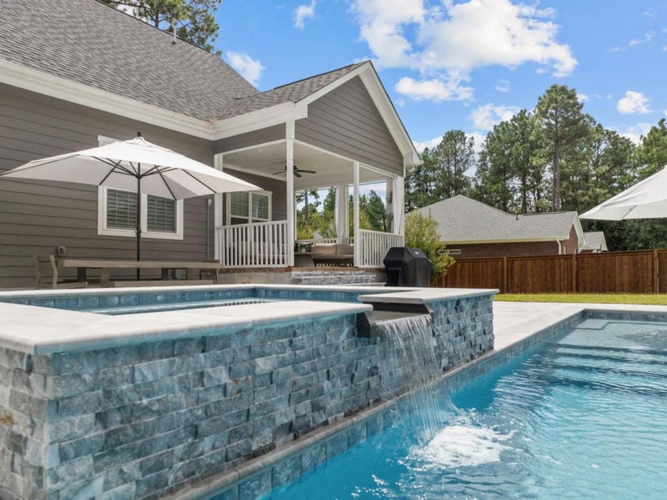 Pinehurst Area Oasis with Hot Tub and Pool House in Southern Pines