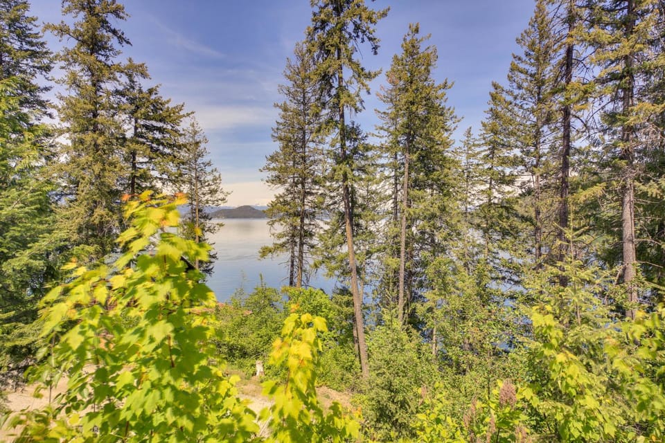 Lake Access + Water Views: Bottle Bay Family Home! House in Lake Pend Oreille