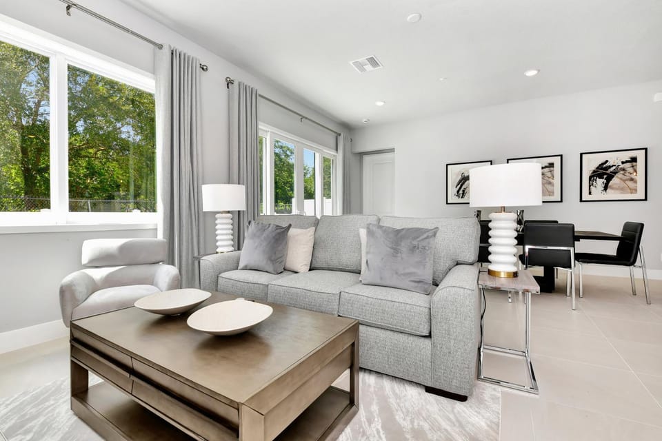 Living room, Seating area, Dining area