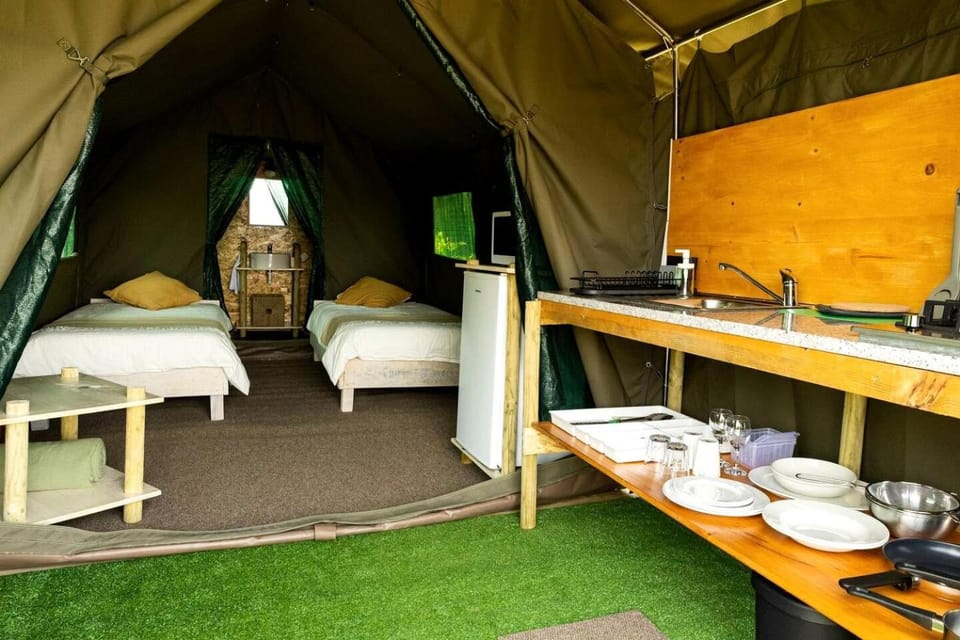 Romantic Safari-Style Glamping with Mountain Views near Ventosa, Portugal Luxury tent in Viana do Castelo District, Portugal