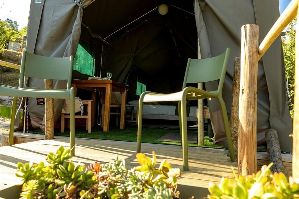 Scenic Safari Glamping with Cávado River Views near Braga in Ventosa, Portugal Luxury tent in Viana do Castelo District, Portugal