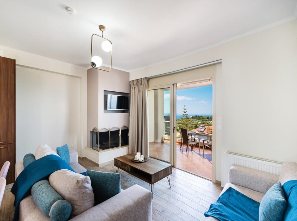 TV and multimedia, Balcony/Terrace, Living room, Seating area, Sea view