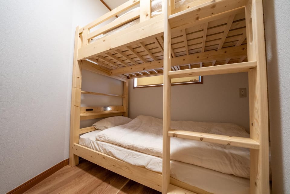 Photo of the whole room, bunk bed
