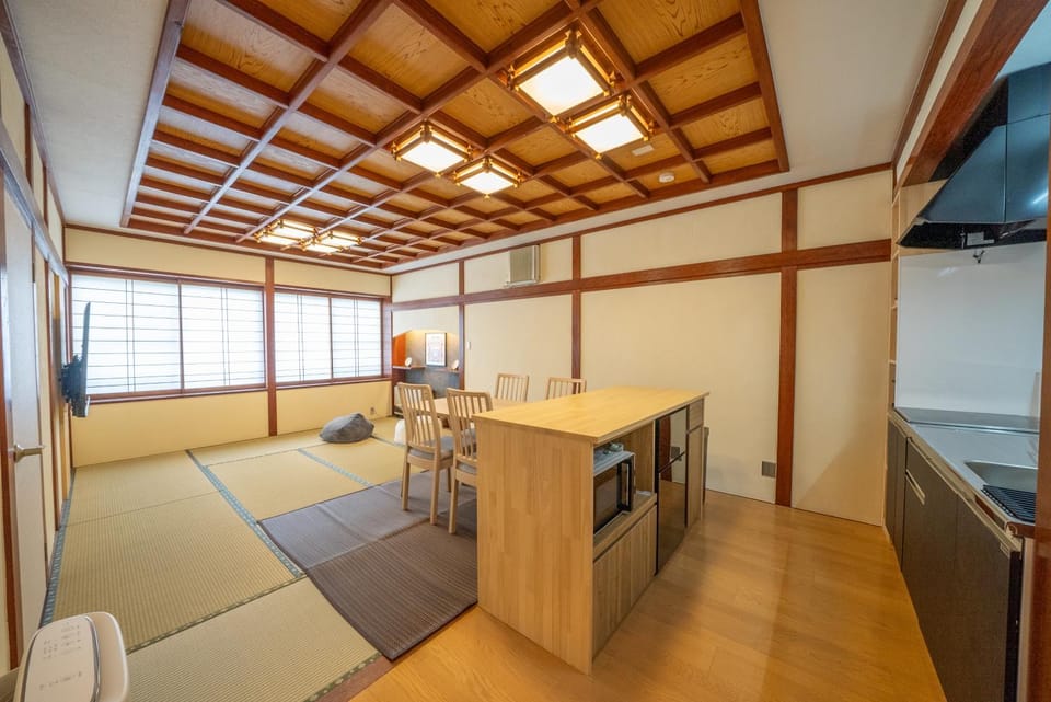 Kitchen or kitchenette, Living room, Dining area