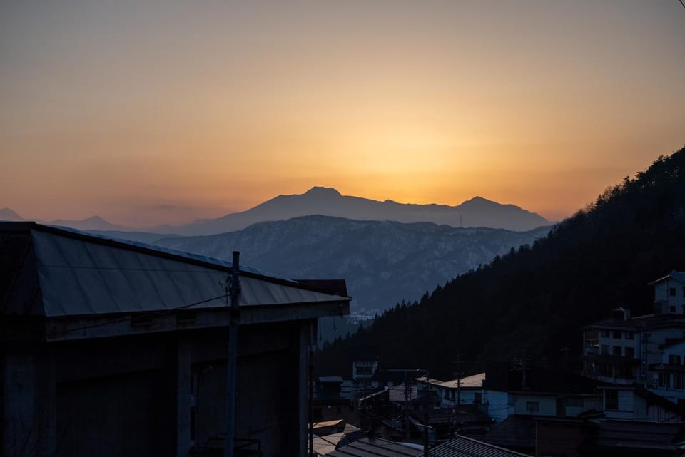 Natural landscape, Mountain view, Sunset