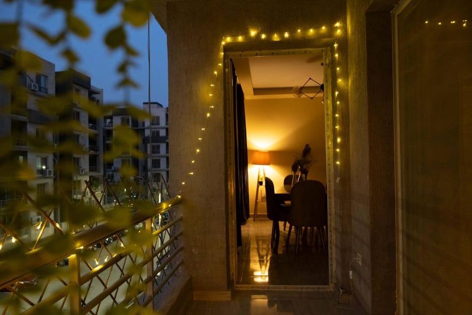 Night, View (from property/room), Balcony/Terrace