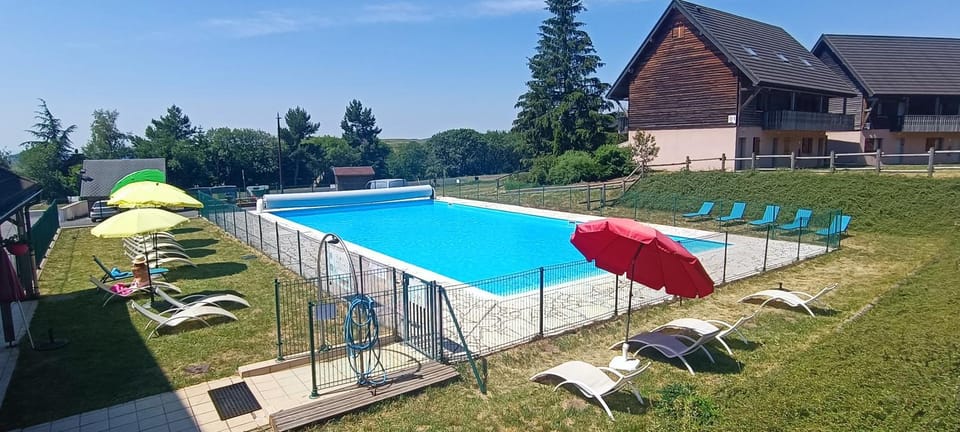 Au RDC Appartement 5 Personnes Terrasse Piscine Apartment in Besse-et-Saint-Anastaise