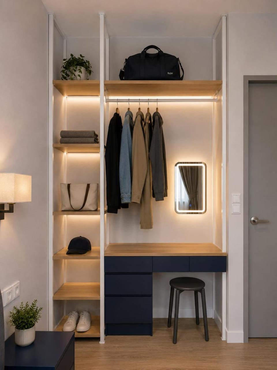 Bedroom, storage, wardrobe