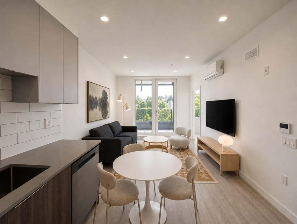 Stylish 1BR Suite with AC and Steps to The Drive Apartment in Vancouver