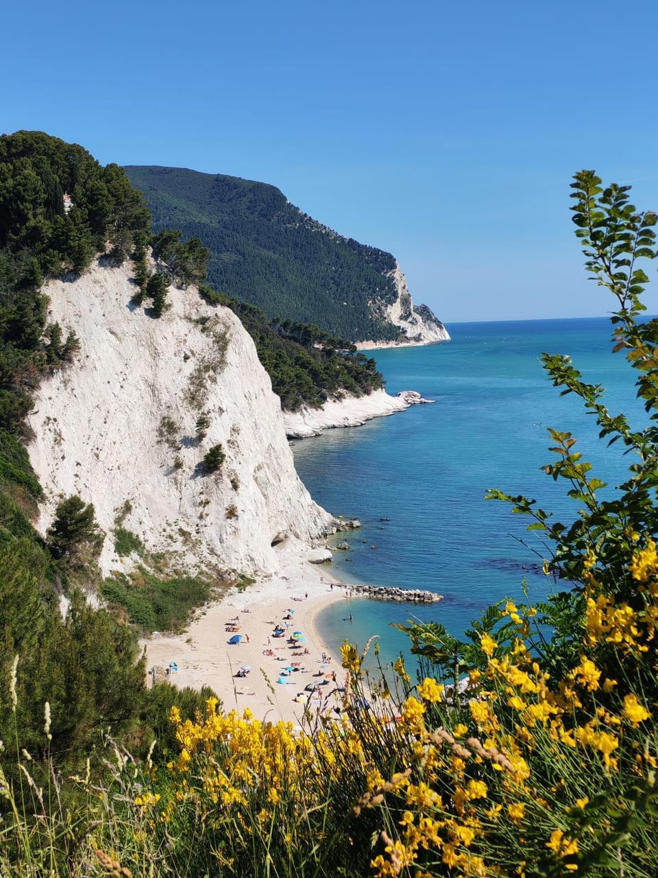 Natural landscape, Beach, Mountain view, Sea view