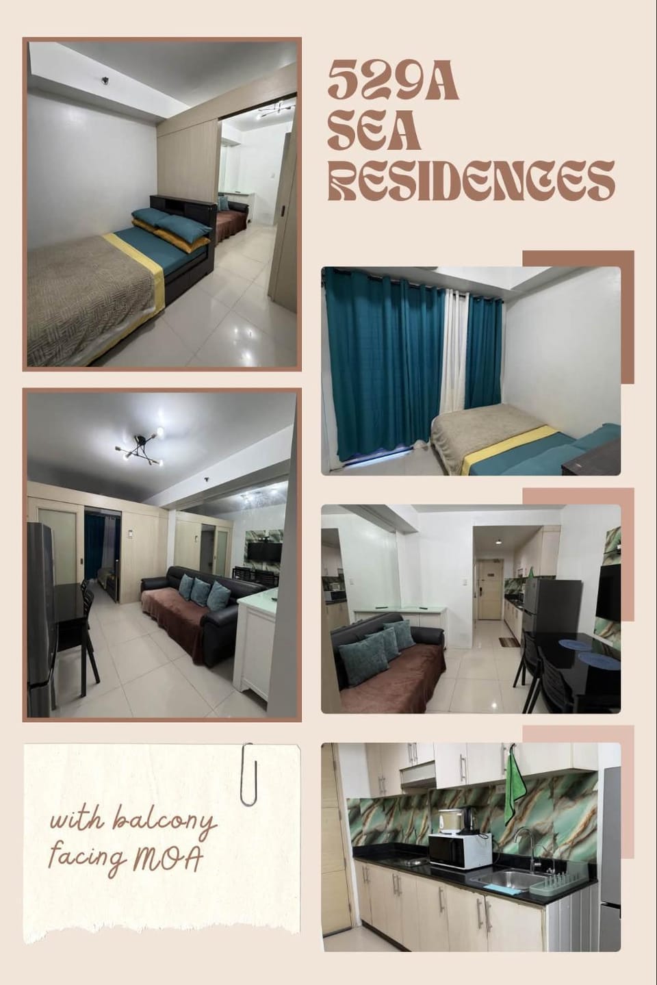 1 Br Staycation AB Sea Residences Tower E MOA Apartment hotel in Pasay