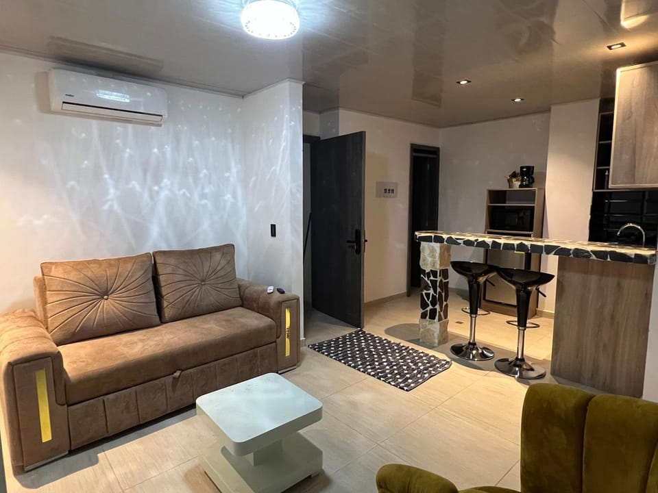 Living room, air conditioner