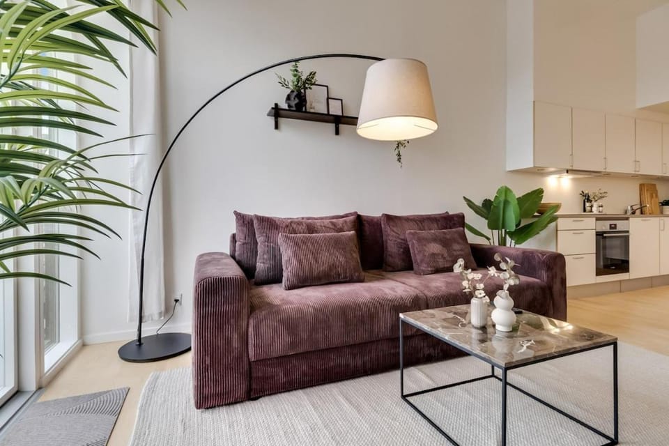 Kitchen or kitchenette, Living room, Seating area