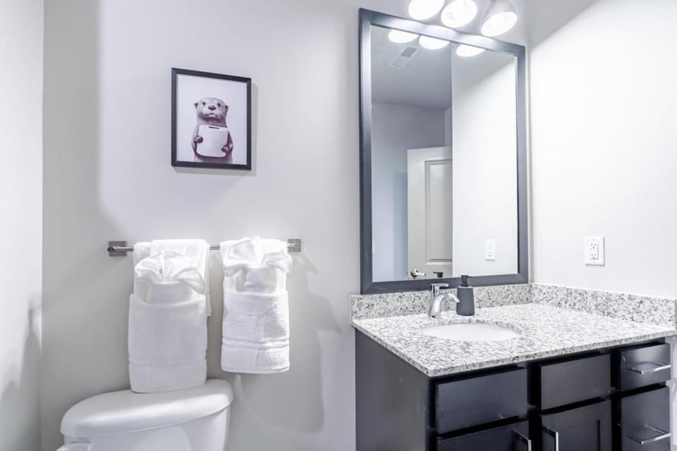 Bathroom, towels