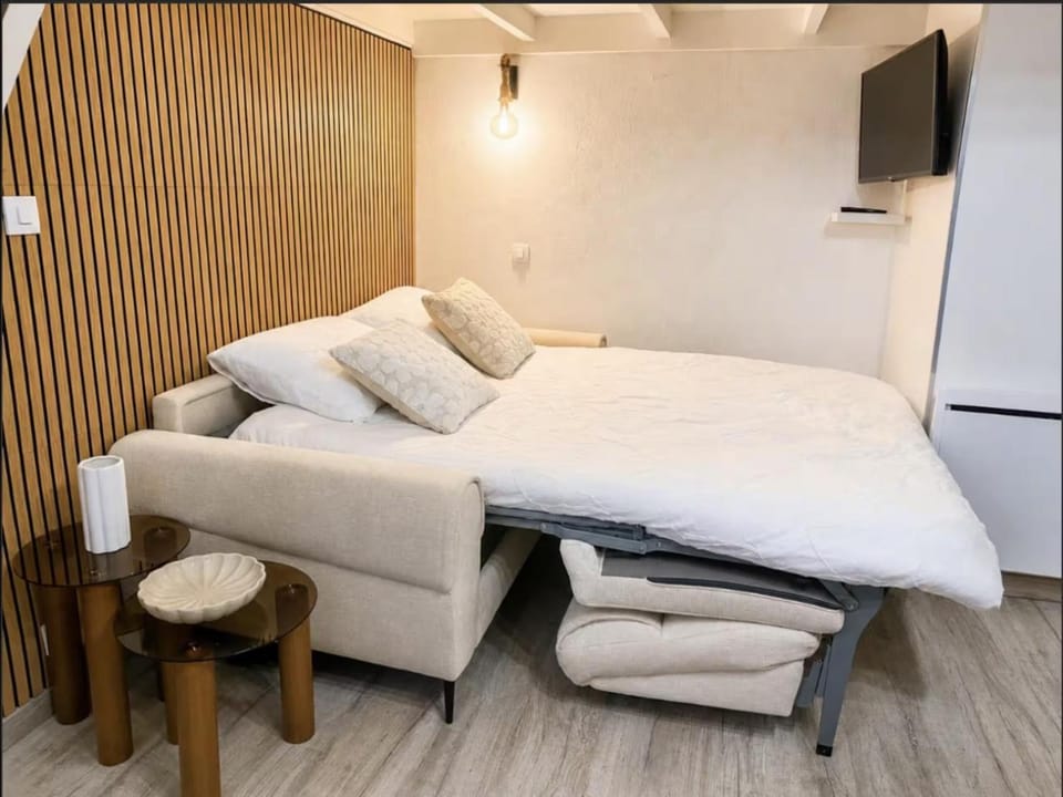 Bed, TV and multimedia, Living room
