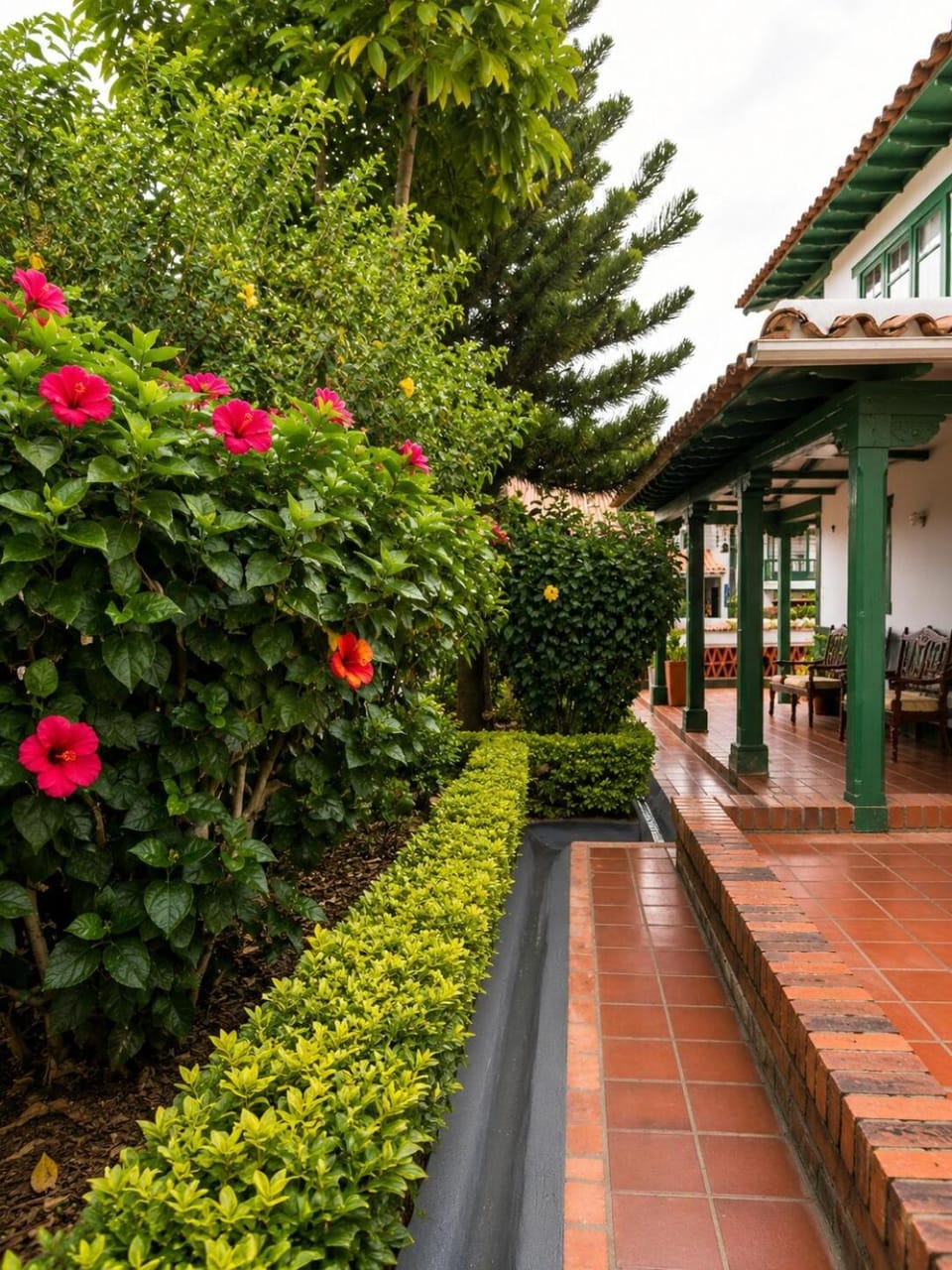 Property building, Spring, Day, Garden, Garden view