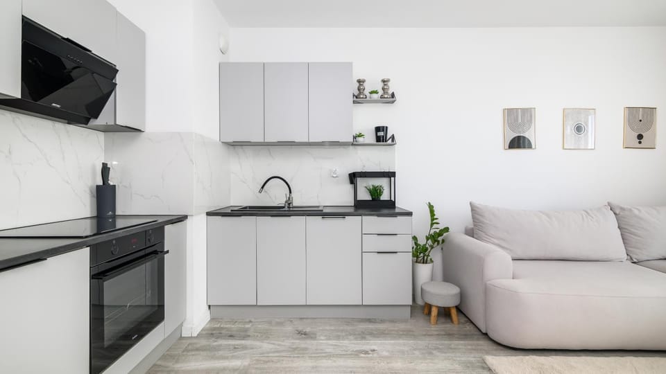 Kitchen or kitchenette, Living room