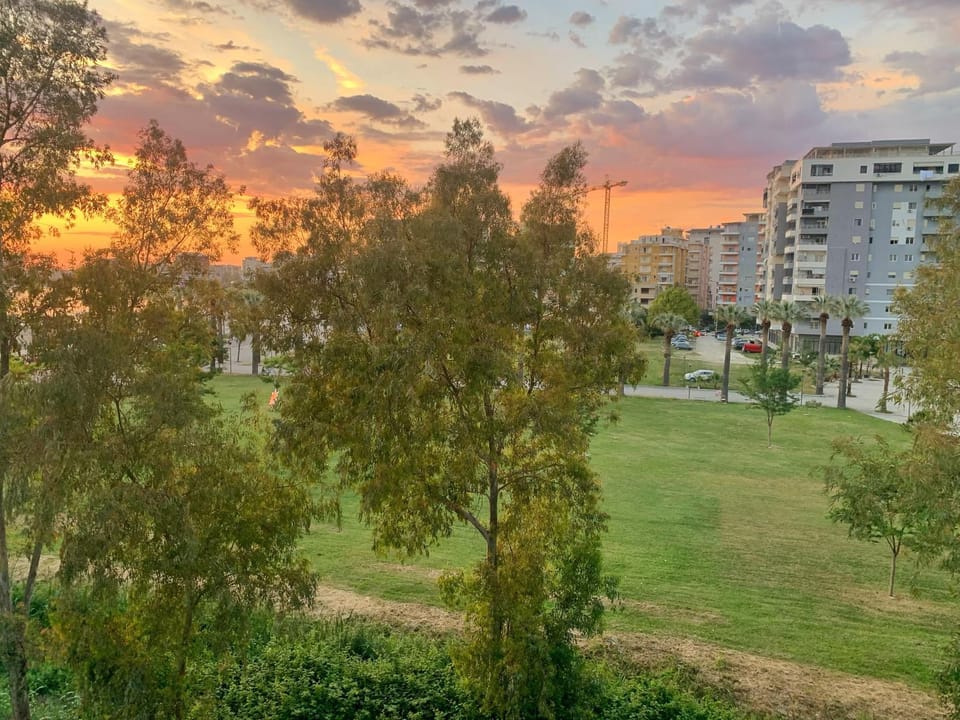 Natural landscape, City view, Garden view, Sunrise