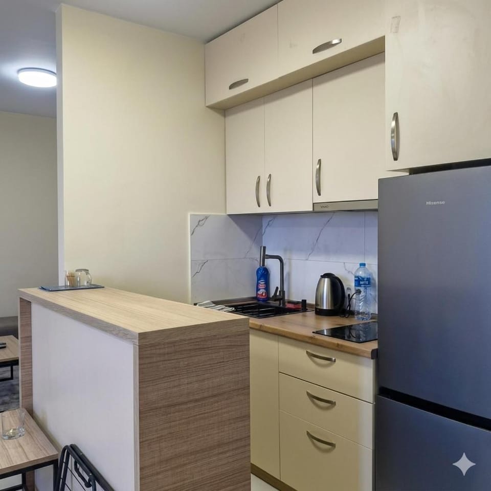Coffee/tea facilities, Kitchen or kitchenette, stove