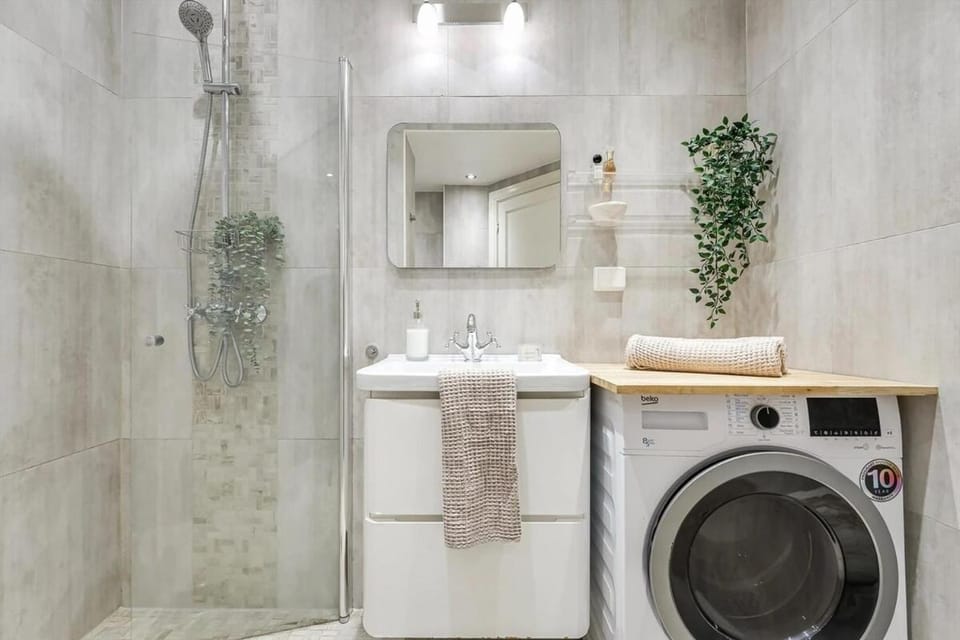 Shower, washing machine, dryer