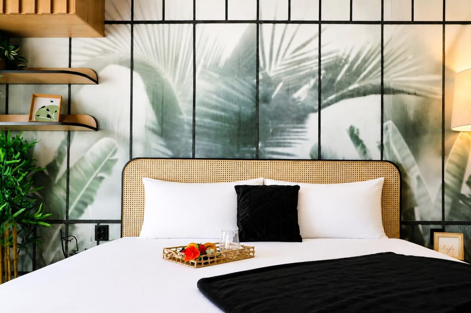 Bed, Decorative detail, Bedroom