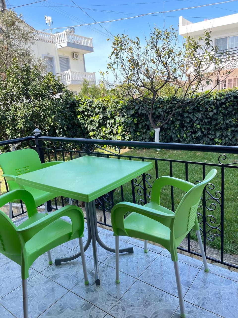 Patio, Spring, Day, View (from property/room), Balcony/Terrace, Living room, Seating area, Dining area