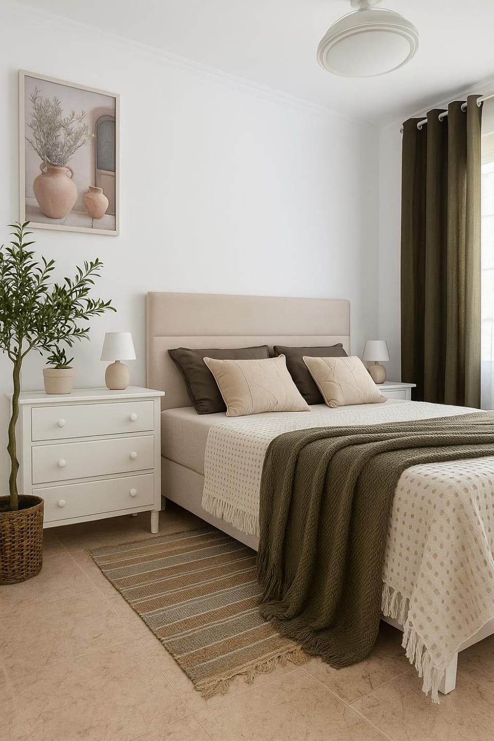 Bedroom, air conditioner