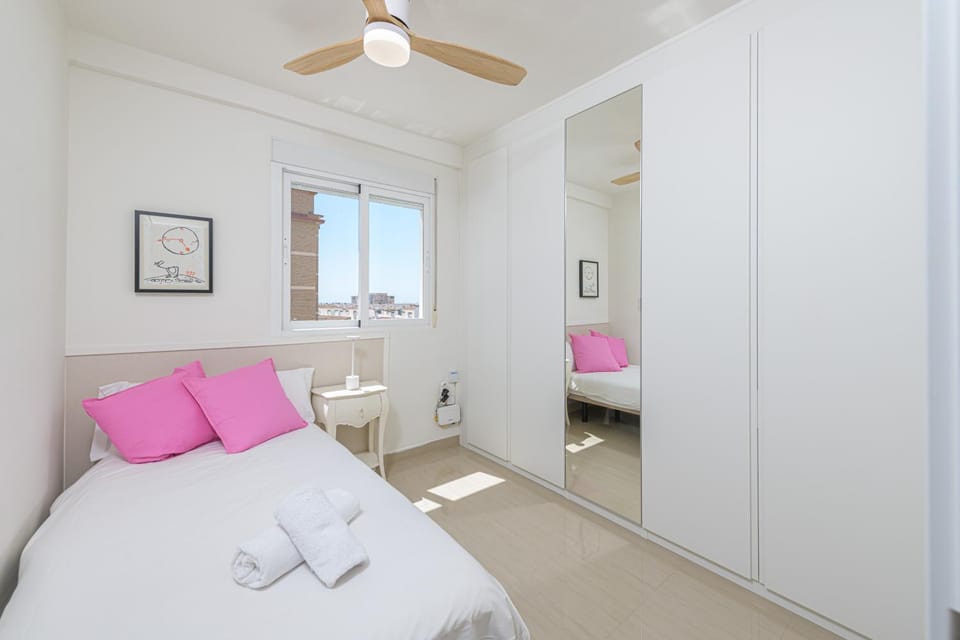 Bed, Photo of the whole room, Bedroom, towels, wardrobe