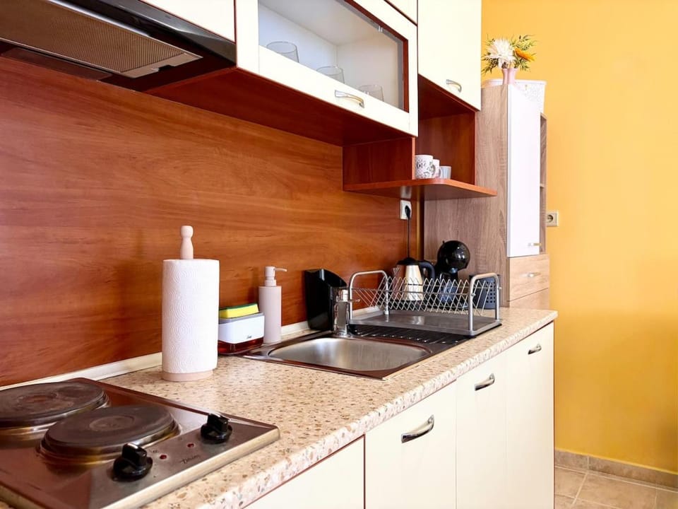 Kitchen or kitchenette, storage, stove, kitchen