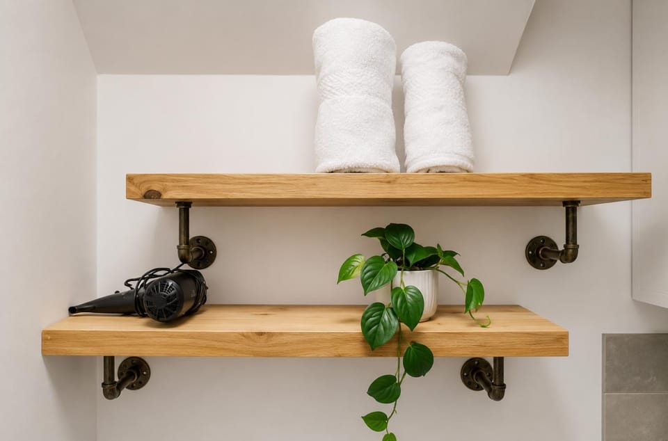 hair dryier, towels