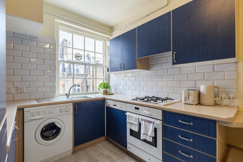 Coffee/tea facilities, View (from property/room), Kitchen or kitchenette, dishwasher, heating, microwave, oven, storage, stove, toaster, washing machine, dryer