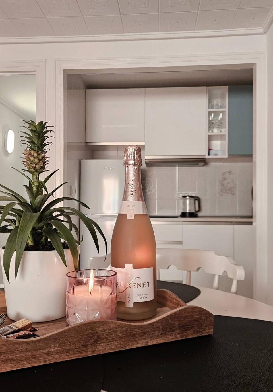Kitchen or kitchenette, stove, kitchen