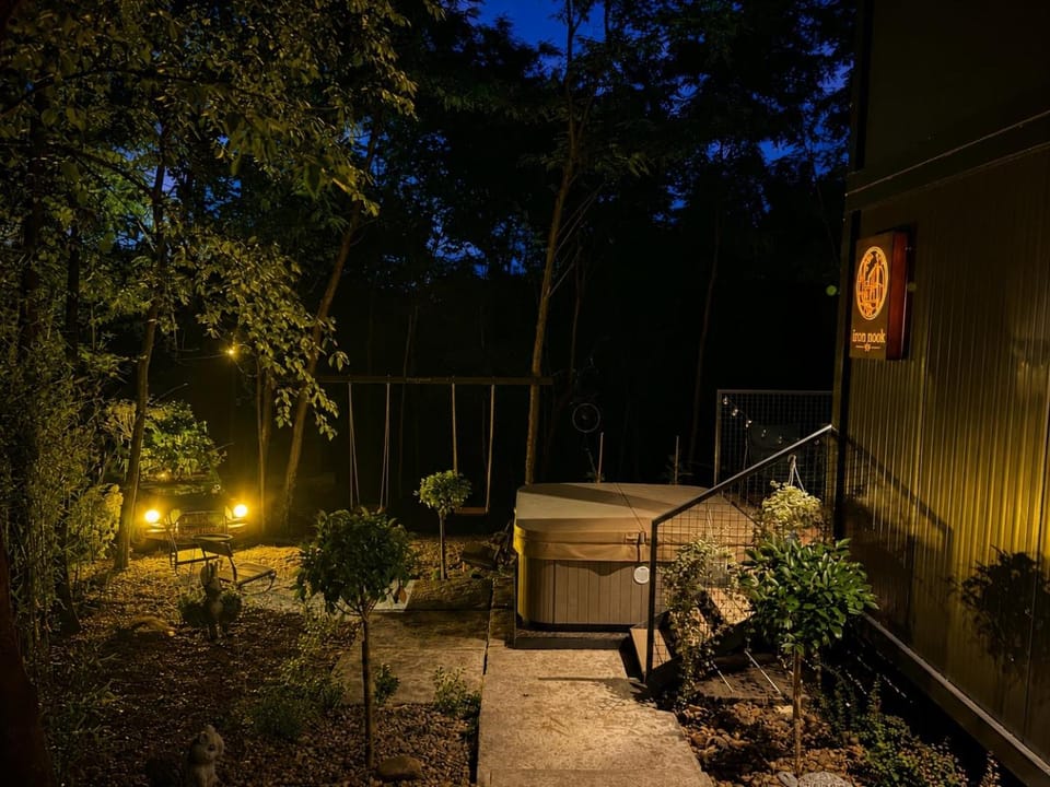 Night, Garden, Garden view