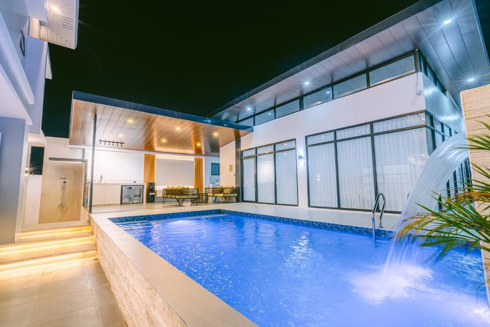 Property building, Patio, Pool view, Swimming pool