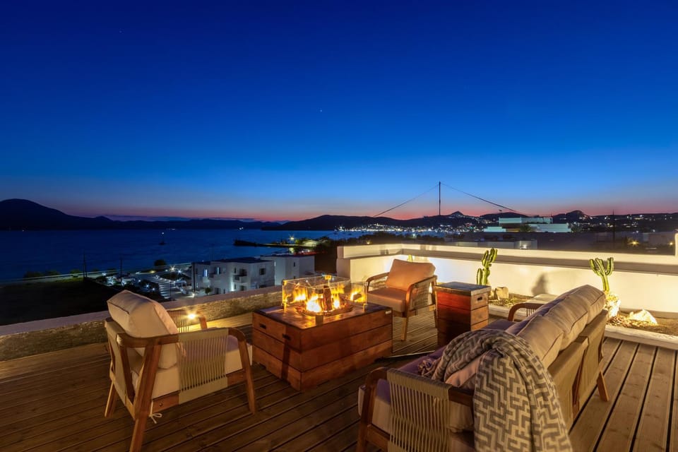 Night, Balcony/Terrace, Sea view