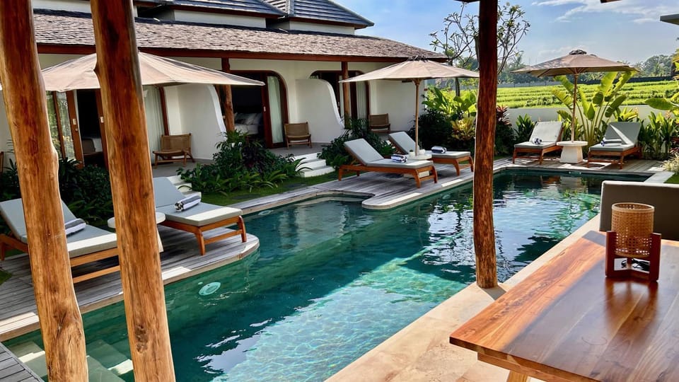 Property building, Day, Garden, Pool view, Swimming pool, sunbed