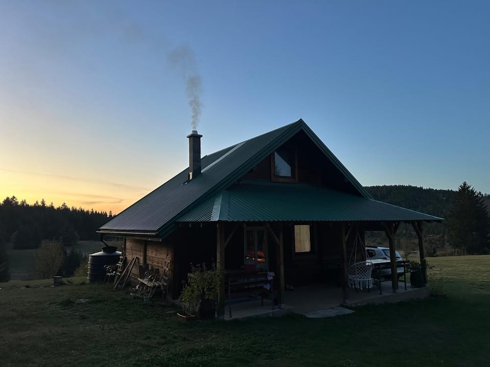 Property building, Natural landscape, Sunset