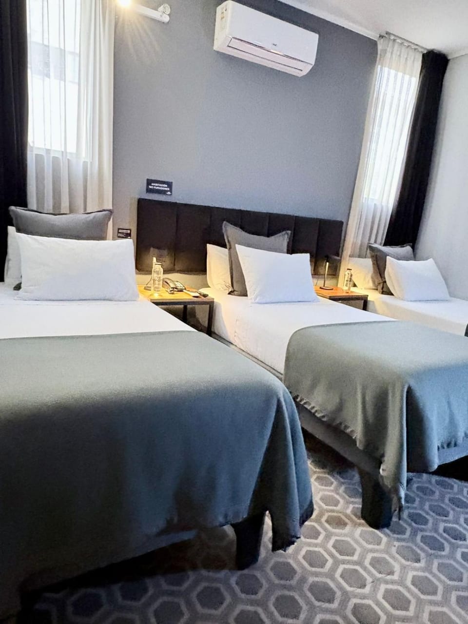 Bed, Bedroom, air conditioner