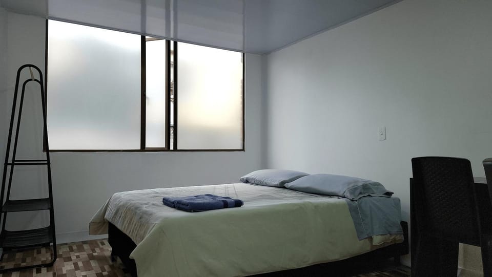 Bed, Photo of the whole room, Bedroom, towels, wardrobe