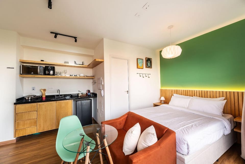 Studio with Rooftop Pool | Pinheiros - M121 House in Sao Paulo City