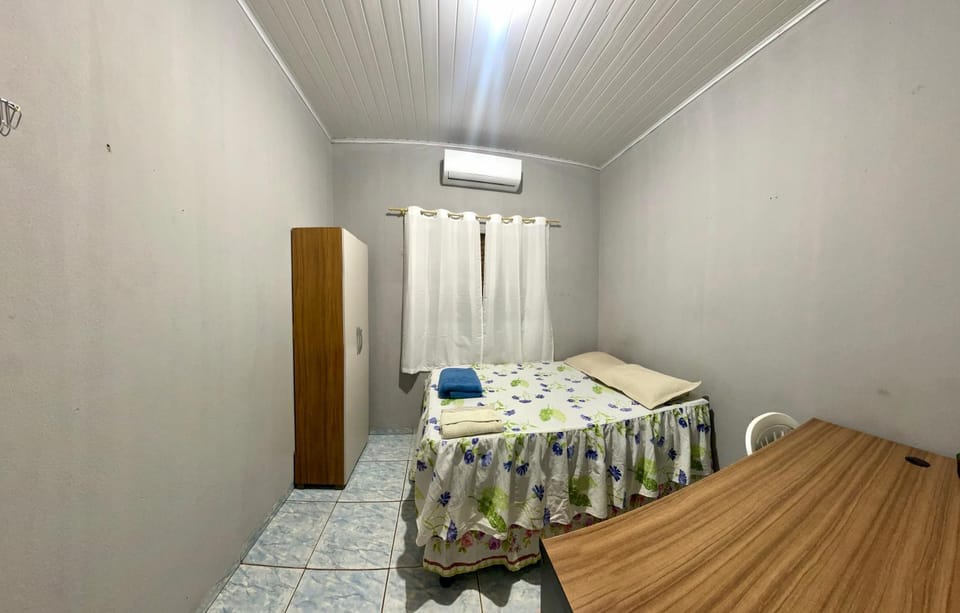 Bed, Photo of the whole room, Bedroom, towels, wardrobe, air conditioner
